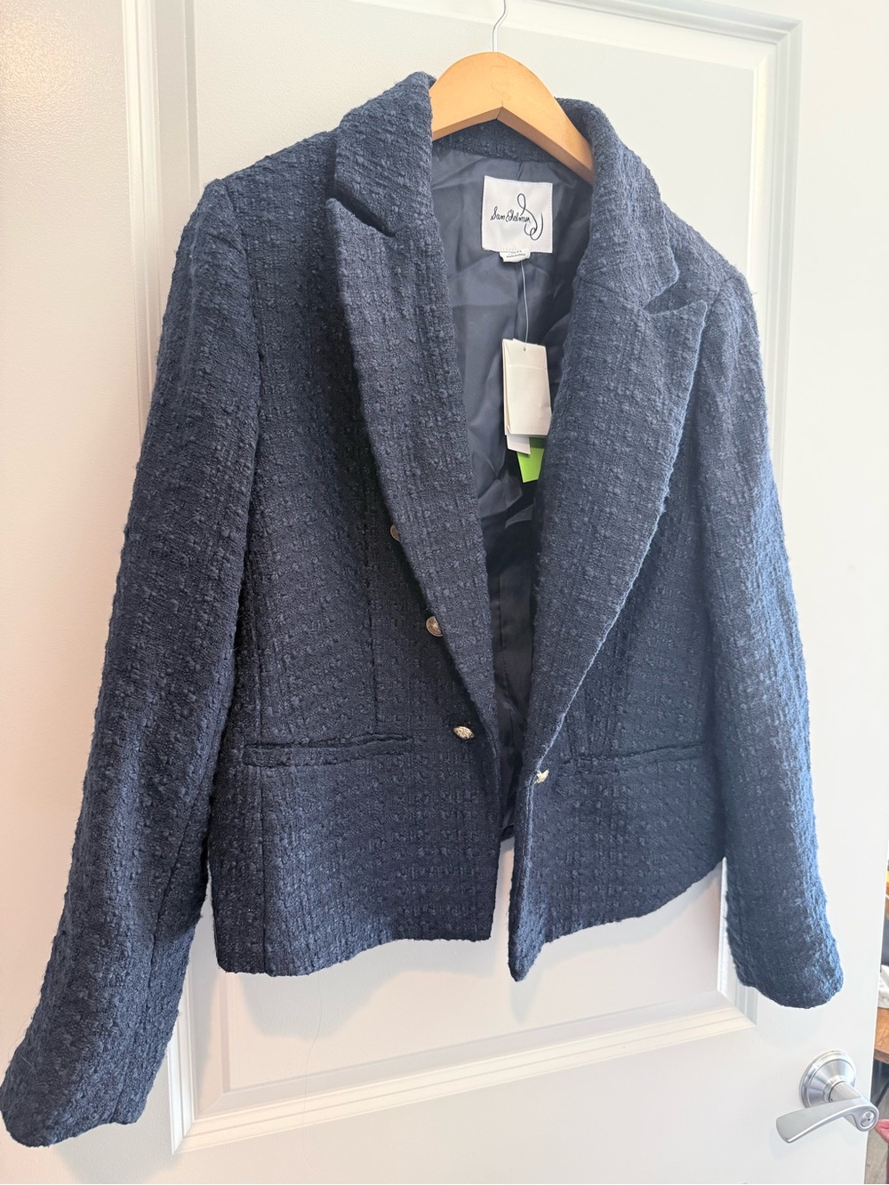 Navy Tweed Blazer